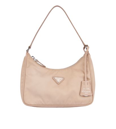 Re-Edition Bag, &pound;450, Handbags, Beige, Nylon, Front view